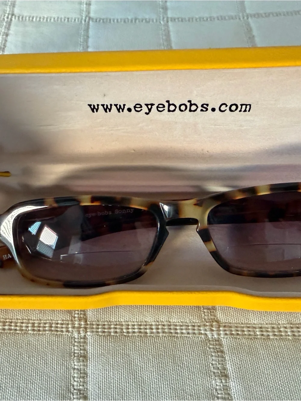 Eye-bobs Progressive Tortoiseshell Rectangular Sunglasses - Brown Lenses